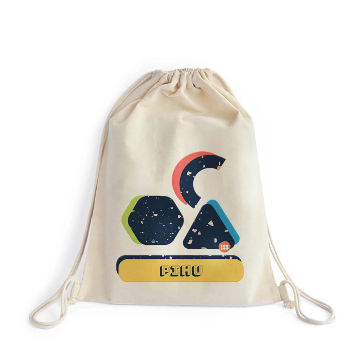 Personalised Terrazzo Pop Drawstring Bag for Kids - image 1