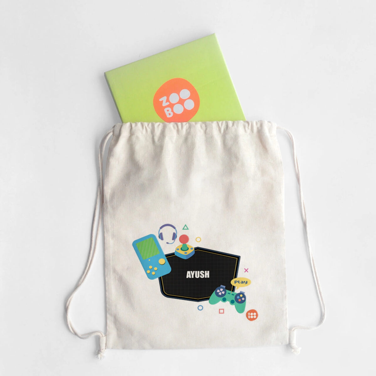 Personalised Video Game Drawstring Bag for Kids - image 5