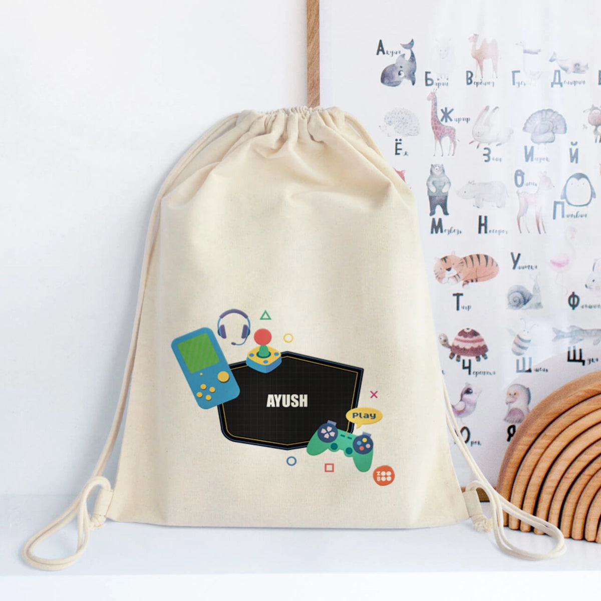 Personalised Video Game Drawstring Bag for Kids - image 6