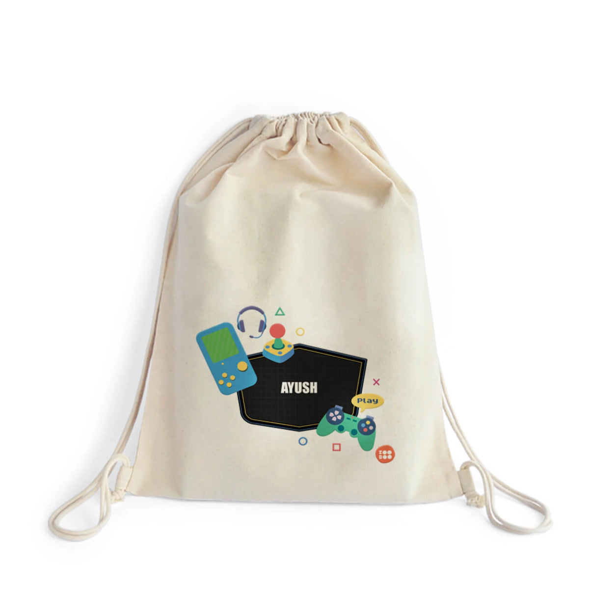 Personalised Video Game Drawstring Bag for Kids - image 1
