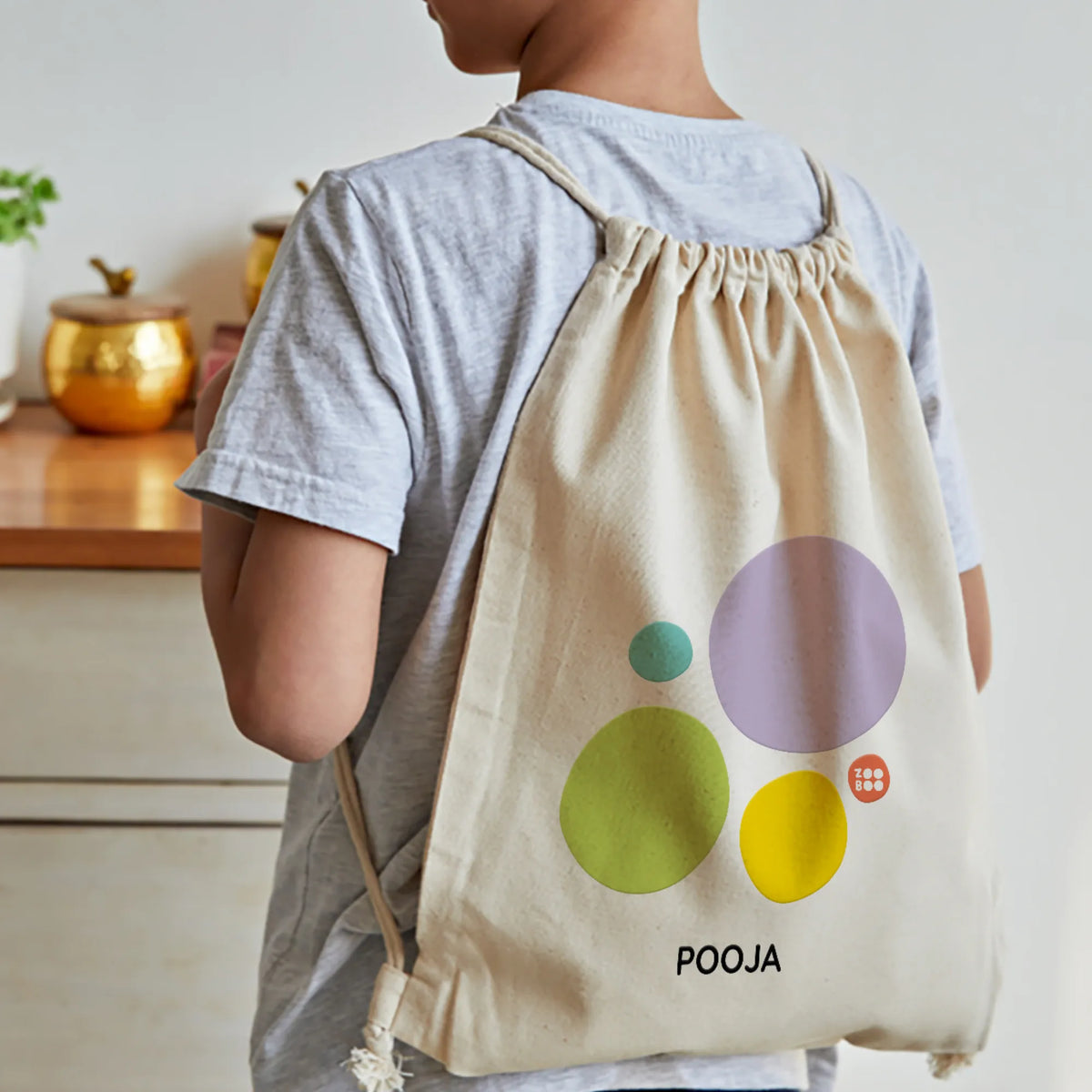 Personalised Zooboo Kids Drawstring Bag for Kids – image 3