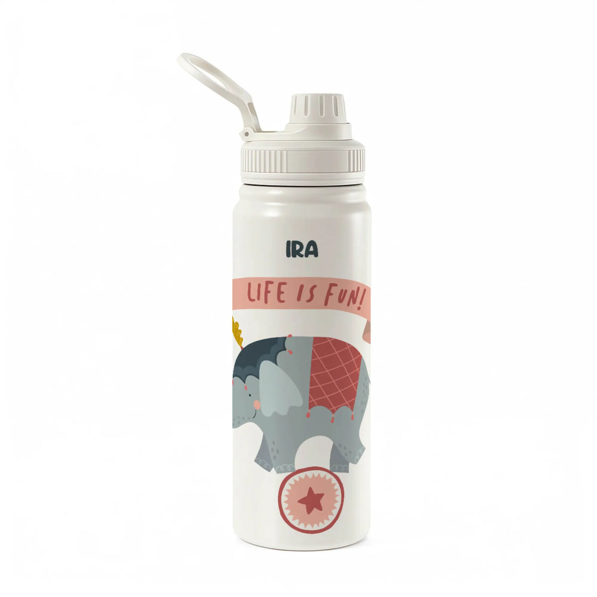 Personalised Animal Circus Insulated Water Bottle (Hydro) 600 ML - image 1