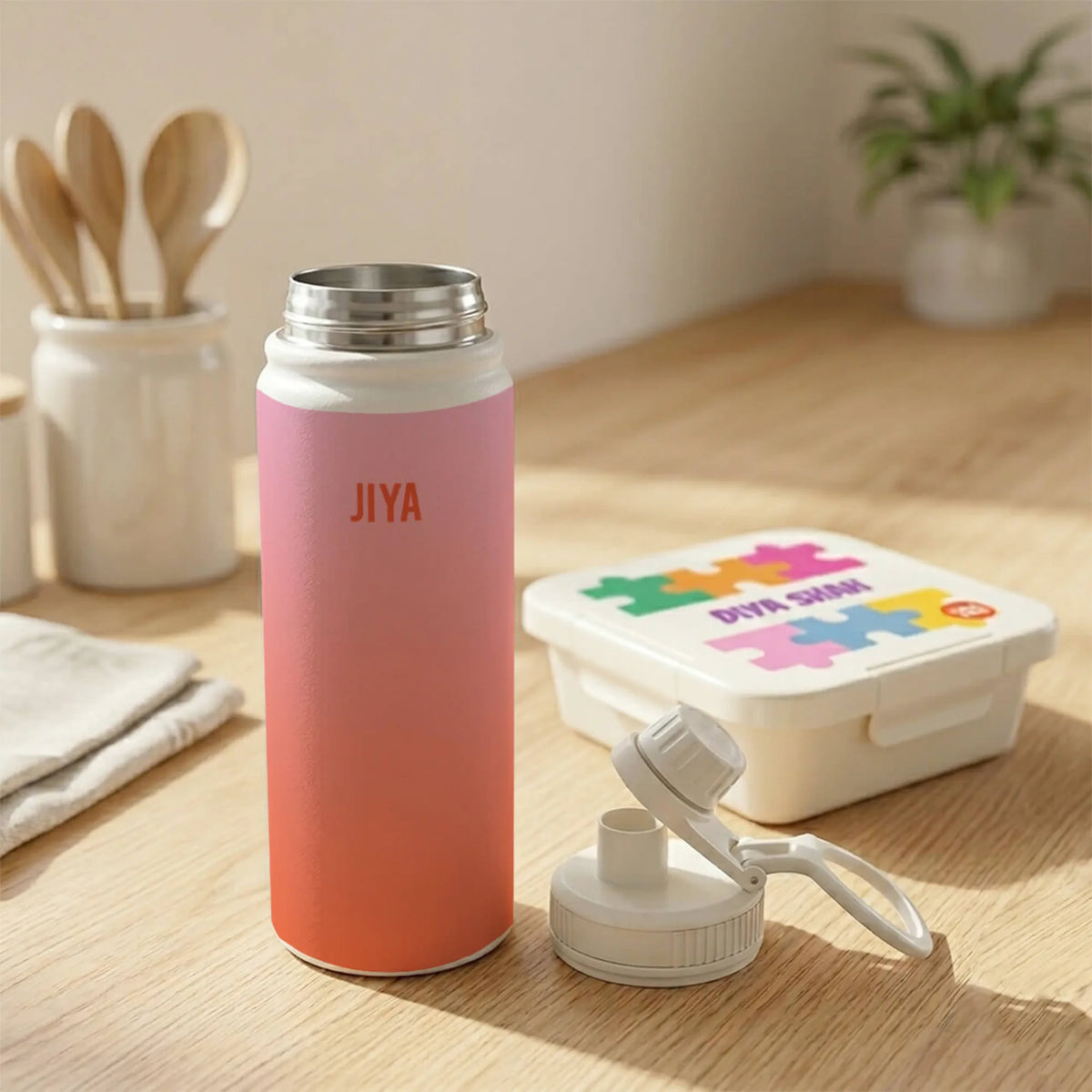 Personalised Apricot Insulated Water Bottle (Hydro) 600 ML - image 4