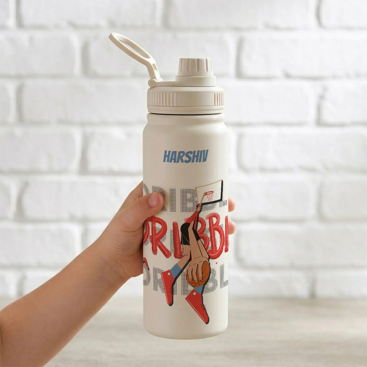 Personalised Basketball Fever Boy Water Bottle (Hydro) 600 ML - image 5