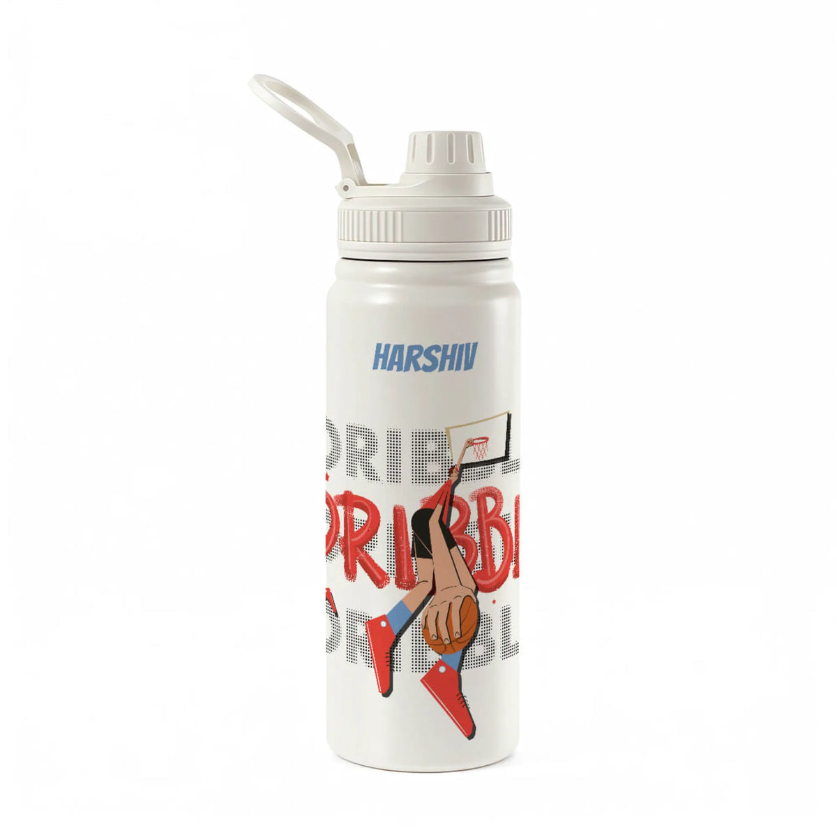 Personalised Basketball Fever Boy Insulated Water Bottle (Hydro) 600 ML - image 1