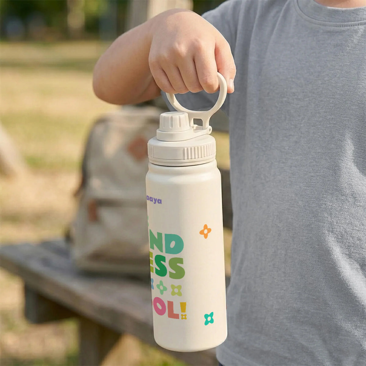 Personalised Be Kind Water Bottle (Hydro) 600 ML - image 3