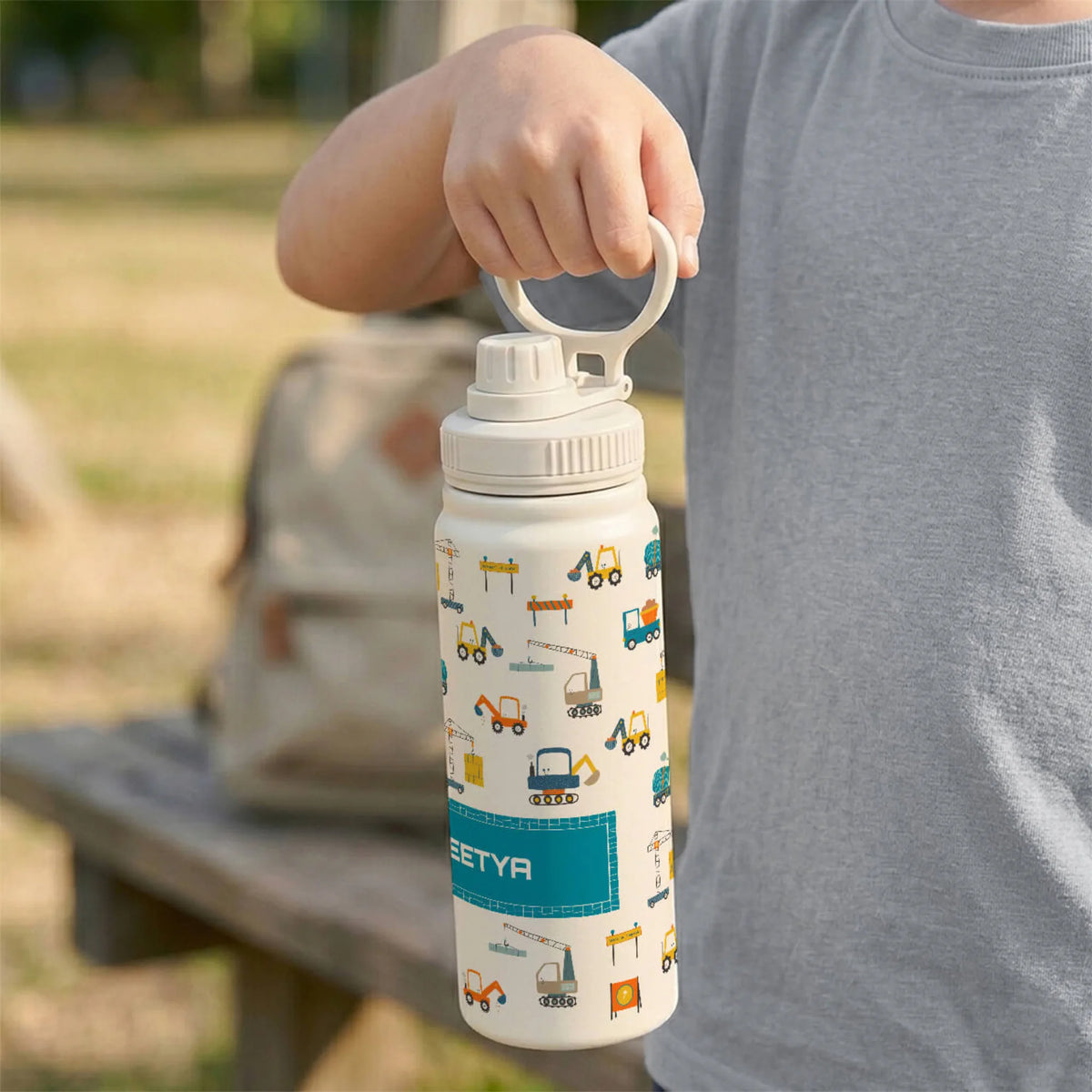 Personalised Construction Site Insulated Water Bottle (Hydro) 600 ML - image 3