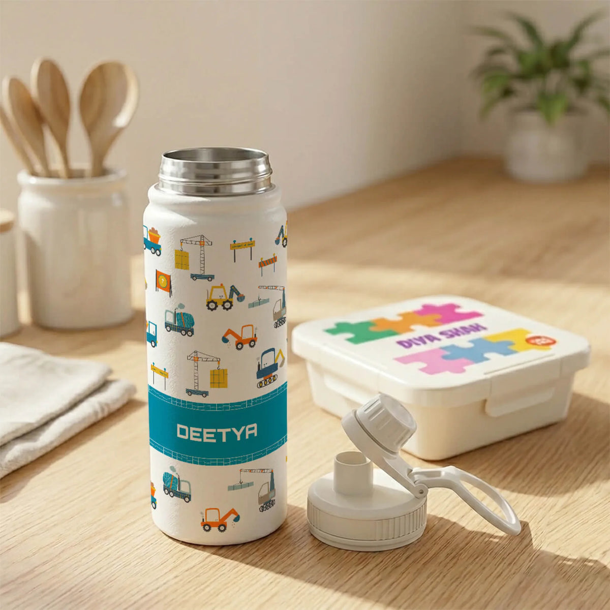 Personalised Construction Site Water Bottle (Hydro) 600 ML - image 4