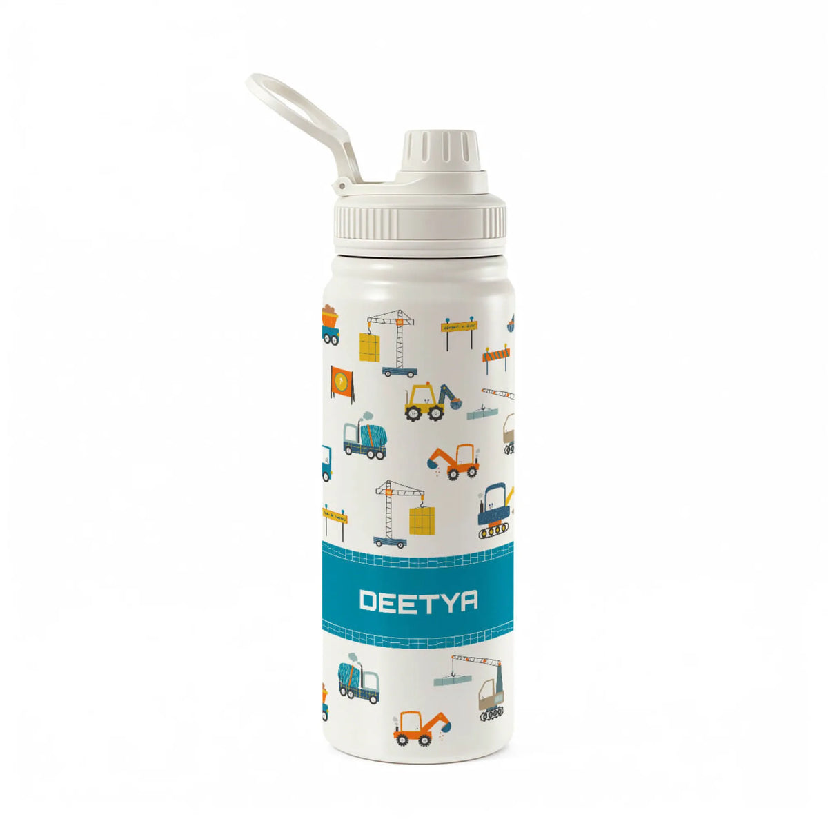 Personalised Construction Site Water Bottle (Hydro) 600 ML - image 1