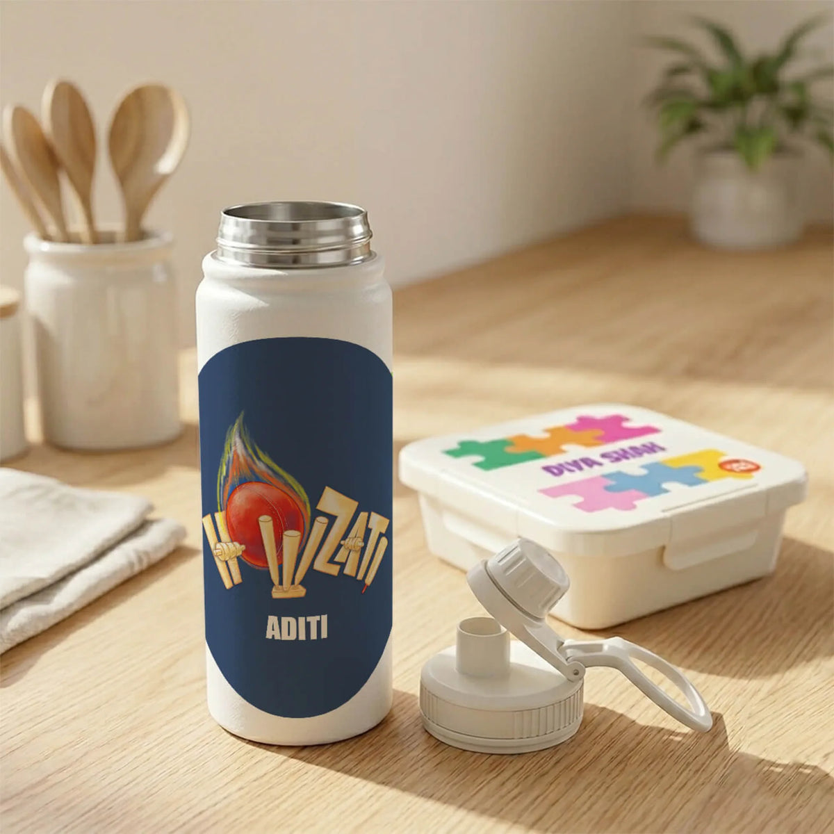 Personalised Cricket Buzz Water Bottle (Hydro) 600 ML - image 4
