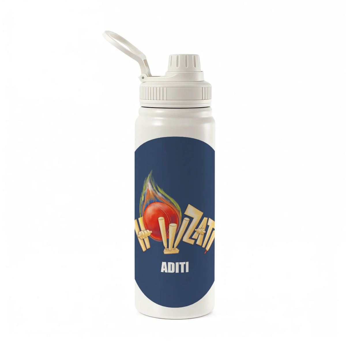 Personalised Cricket Buzz Insulated Water Bottle (Hydro) 600 ML - image 1
