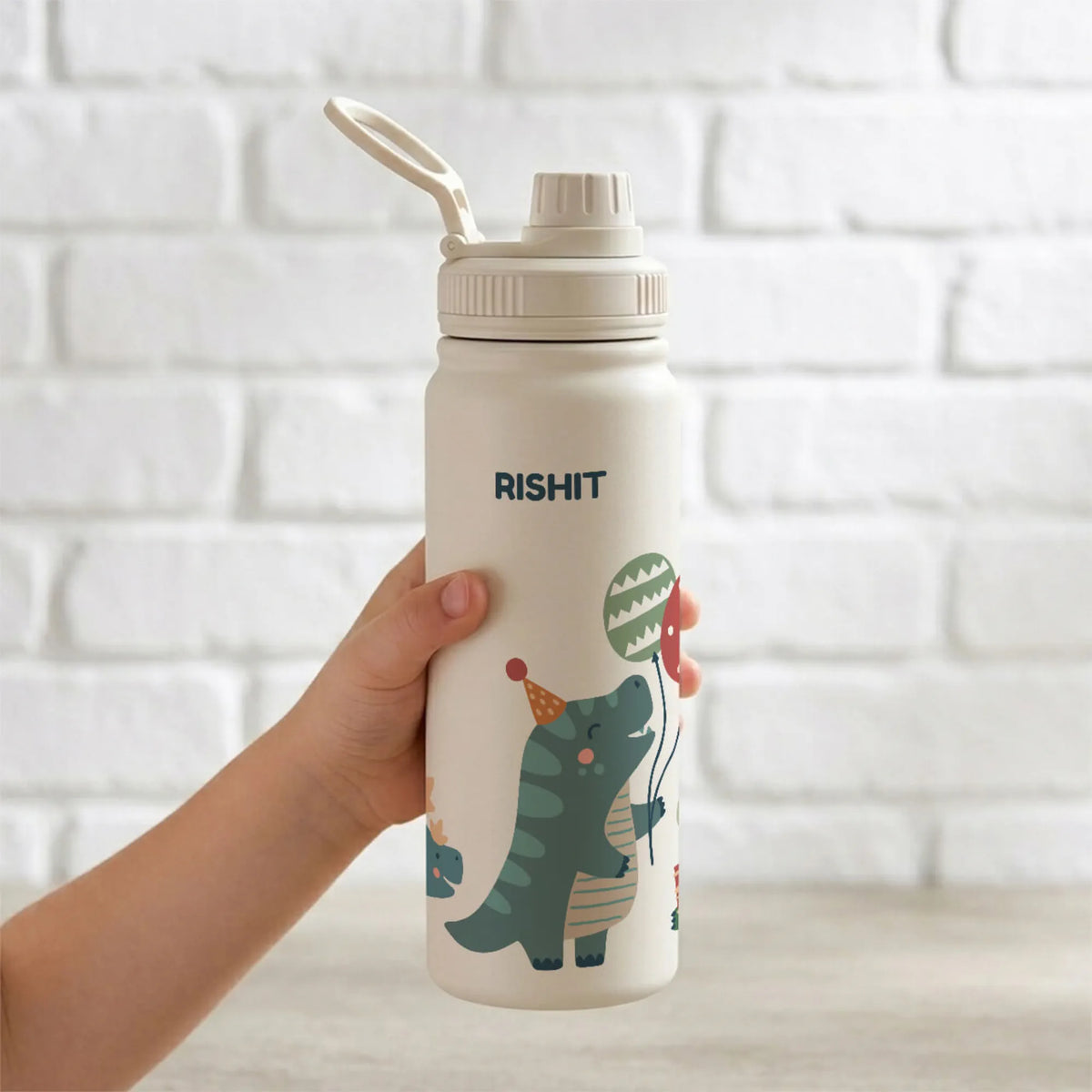 Personalised Dino Party Insulated Water Bottle (Hydro) 600 ML - image 5