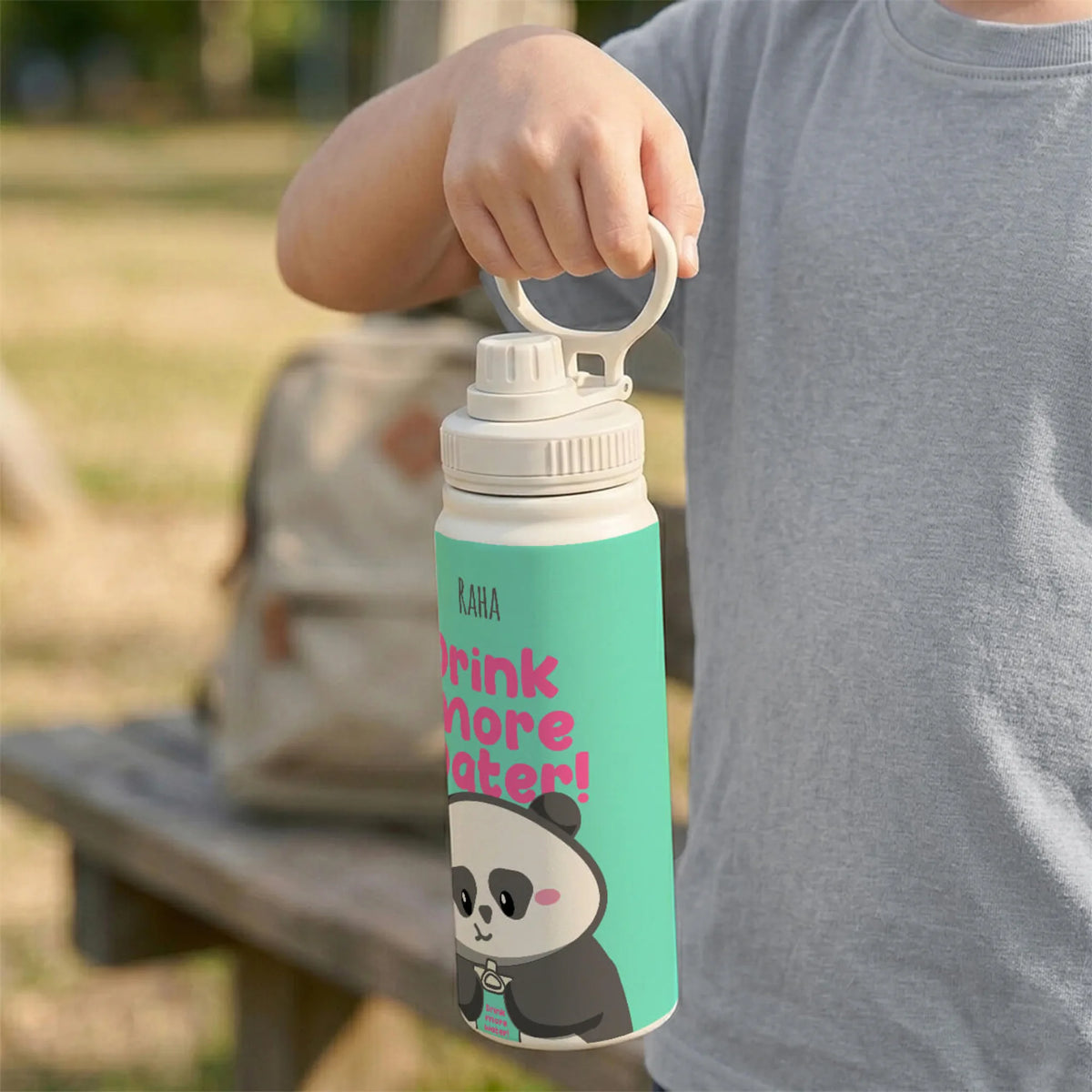 Personalised Drink More Insulated Water Bottle (Hydro) 600 ML - image 3
