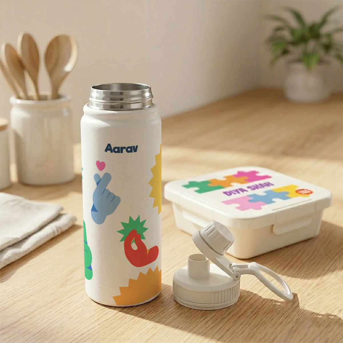 Personalised Emoji Moves Insulated Water Bottle (Hydro) 600 ML - image 4