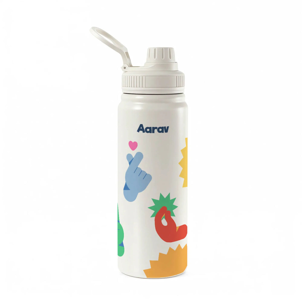 Personalised Emoji Moves Insulated Water Bottle (Hydro) 600 ML - image 1