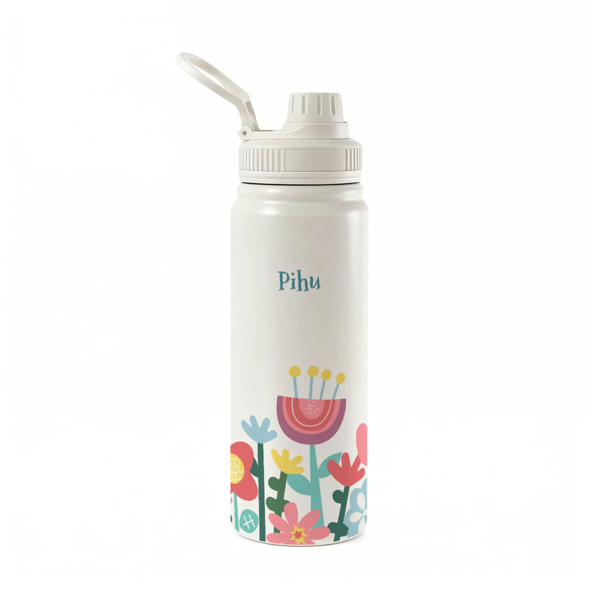 Personalised Flower Power Water Bottle (Hydro) 600 ML - image 1