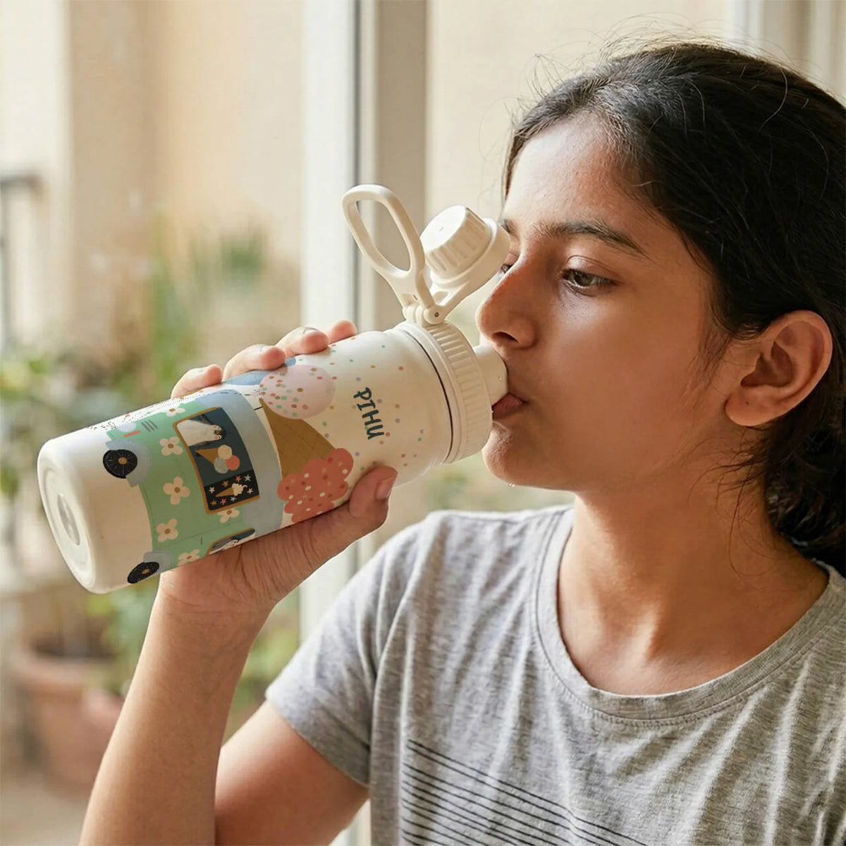 Personalised Ice Cream Fun Water Bottle (Hydro) 600 ML - image 2