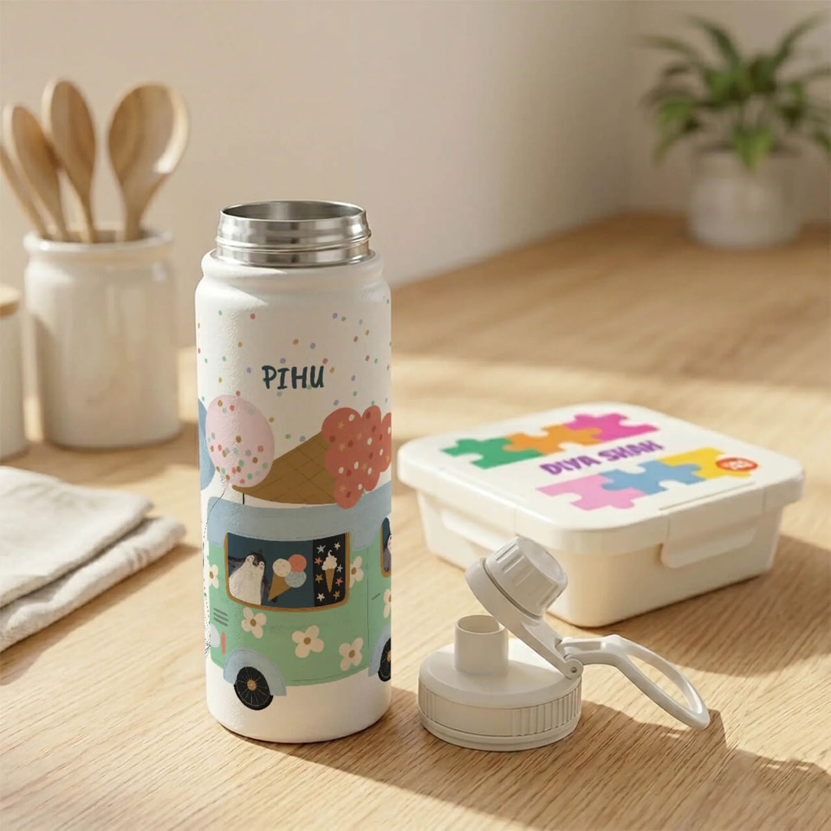 Personalised Ice Cream Fun Water Bottle (Hydro) 600 ML - image 4