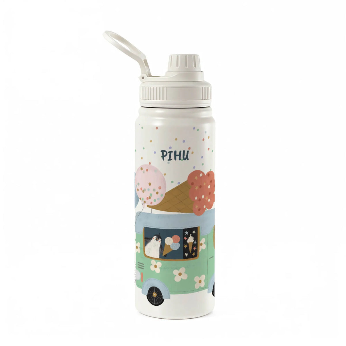 Personalised Ice Cream Fun Insulated Water Bottle (Hydro) 600 ML - image 1