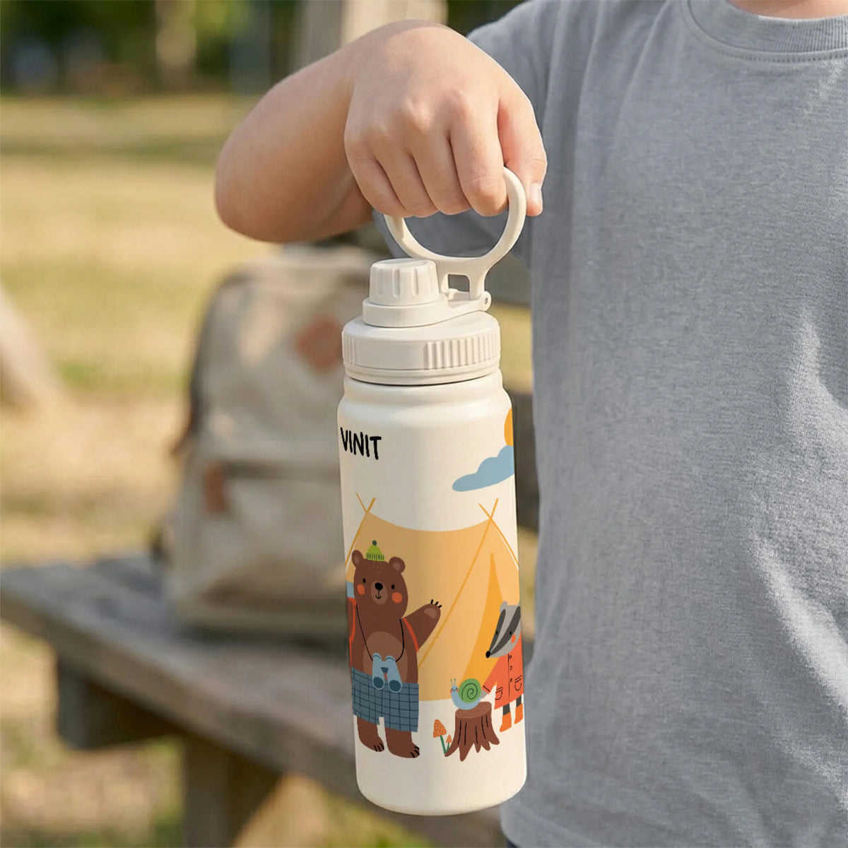 Personalised Into The Wild Insulated Water Bottle (Hydro) 600 ML - image 3