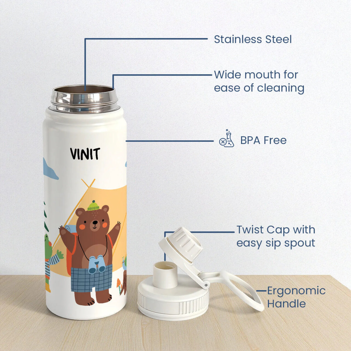Personalised Into The Wild Water Bottle (Hydro) 600 ML - image 6