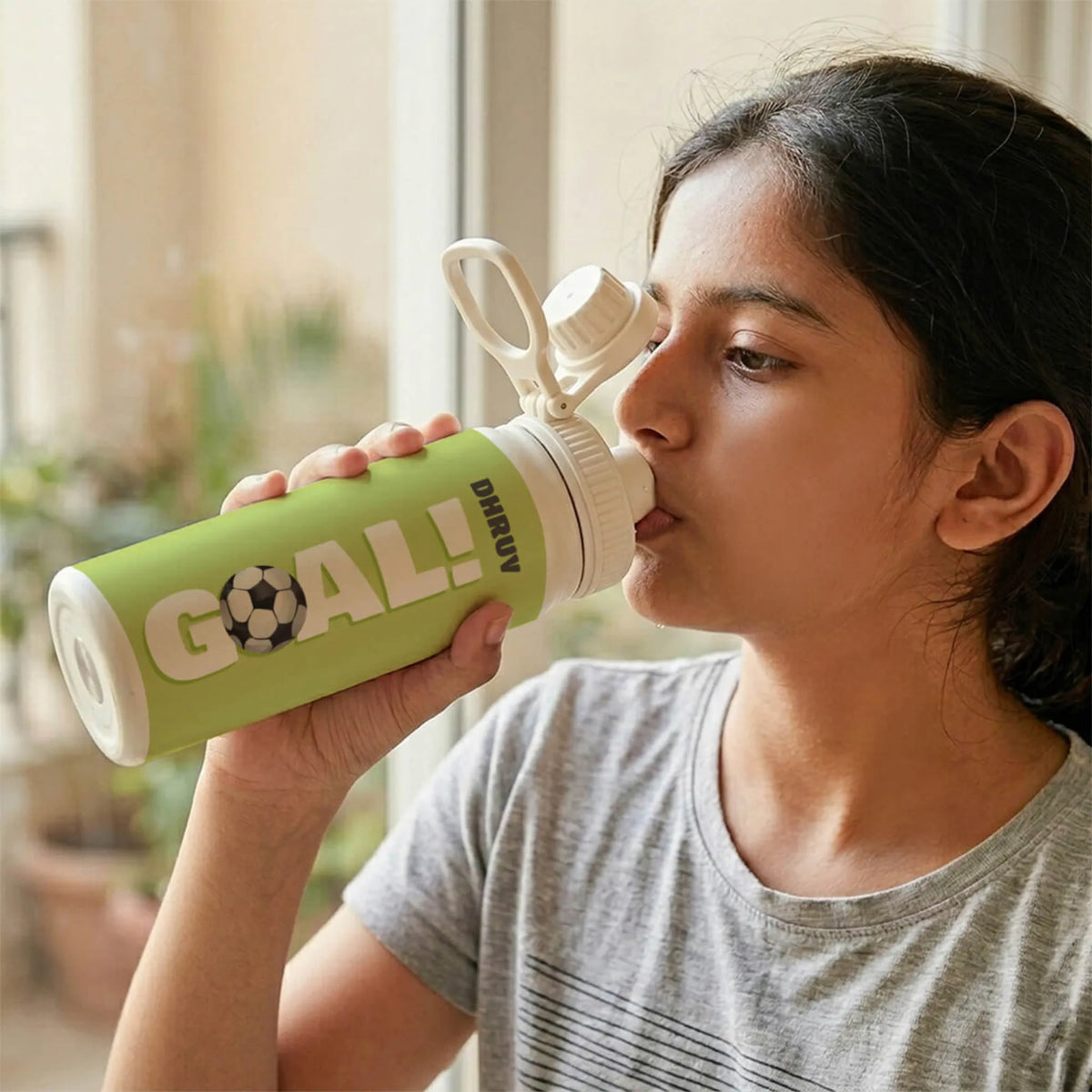 Personalised It's A Goal Insulated Water Bottle (Hydro) 600 ML - image 2