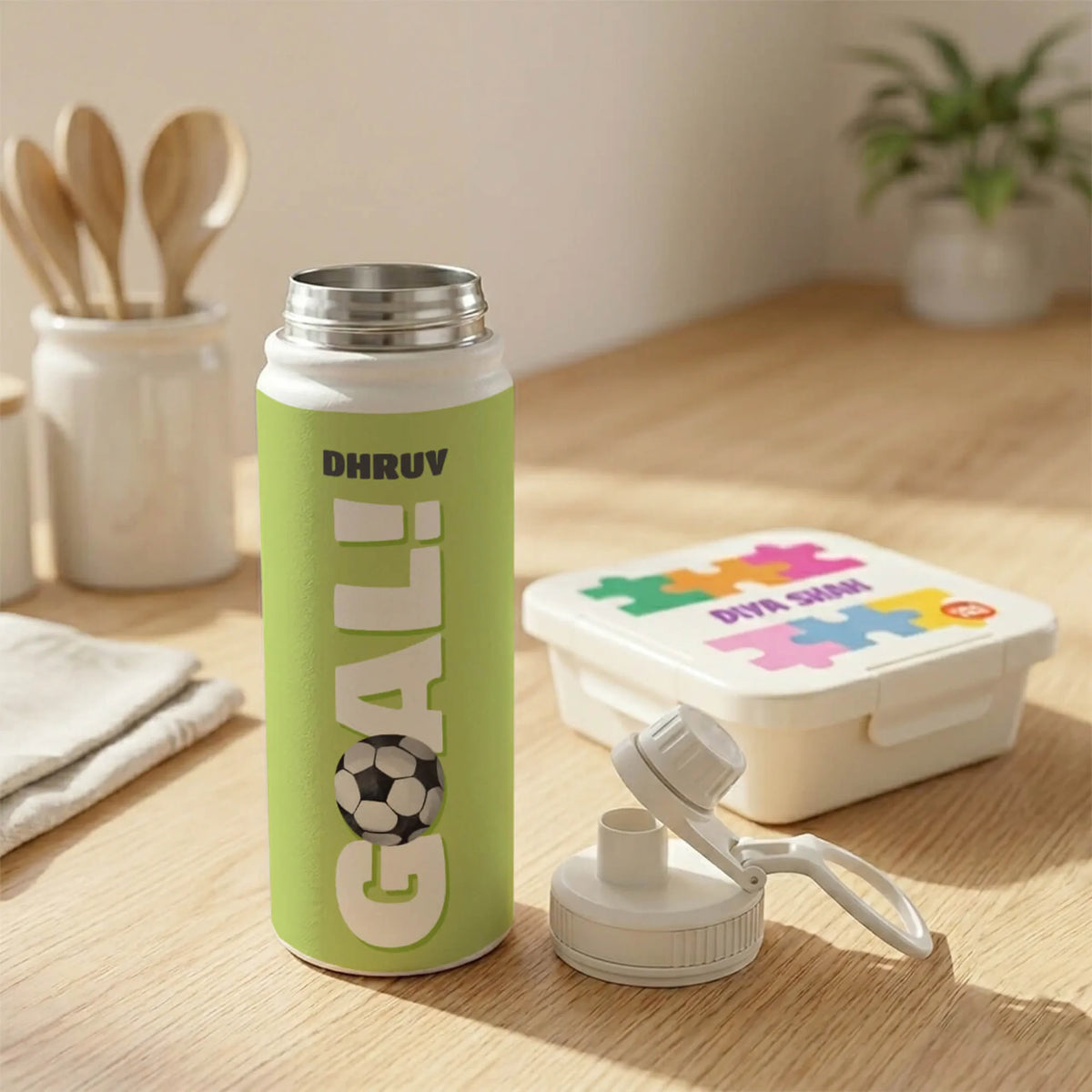 Personalised It's A Goal Water Bottle (Hydro) 600 ML - image 4