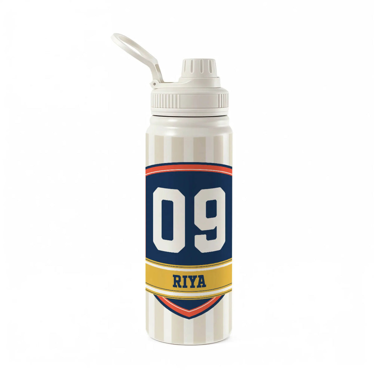Personalised Jersey Number Insulated Water Bottle (Hydro) 600 ML - image 1