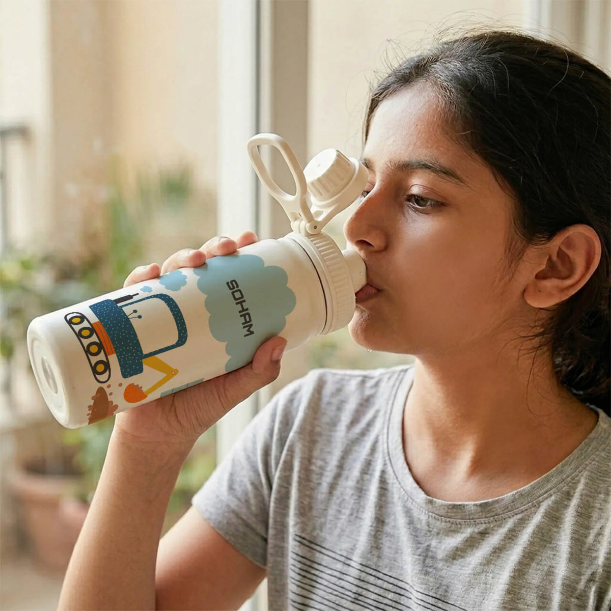 Personalised Let's Build Insulated Water Bottle (Hydro) 600 ML - image 2