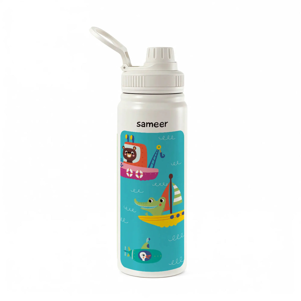 Personalised Let's Travel Insulated Water Bottle (Hydro) 600 ML - image 1