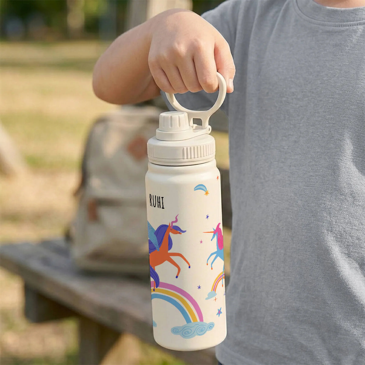 Personalised Magical Unicorn Water Bottle (Hydro) 600 ML - image 3