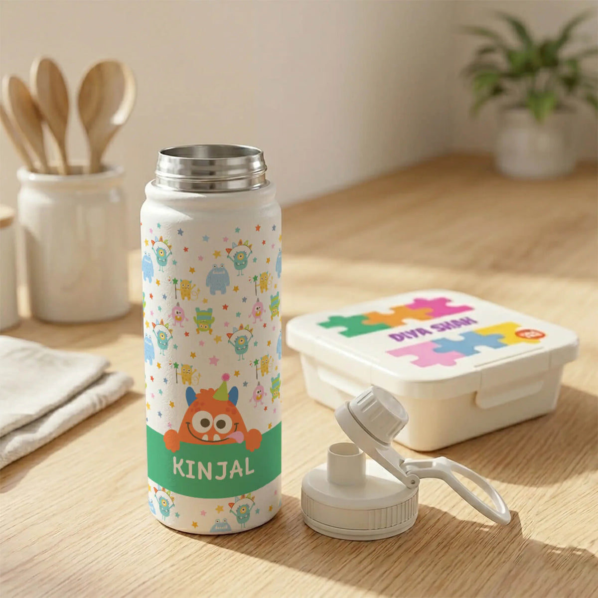 Personalised Monster Party Water Bottle (Hydro) 600 ML - image 4