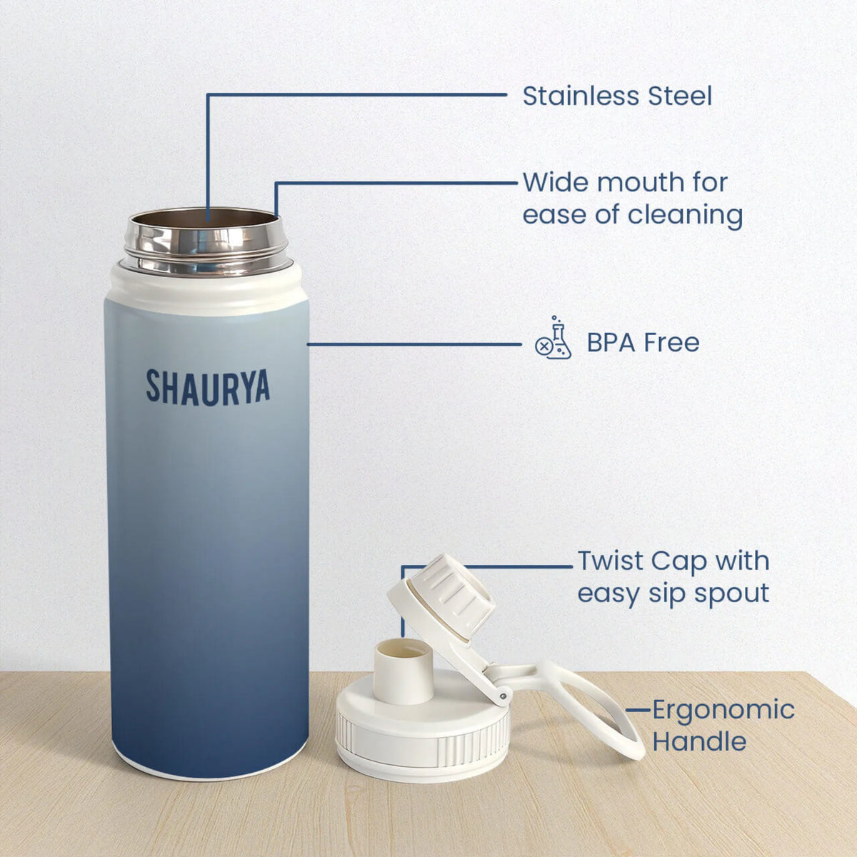 Personalised Moonbeam Water Bottle (Hydro) 600 ML - image 6