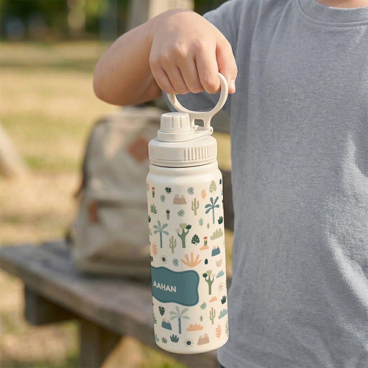 Personalised Nature & I Insulated Water Bottle (Hydro) 600 ML - image 3