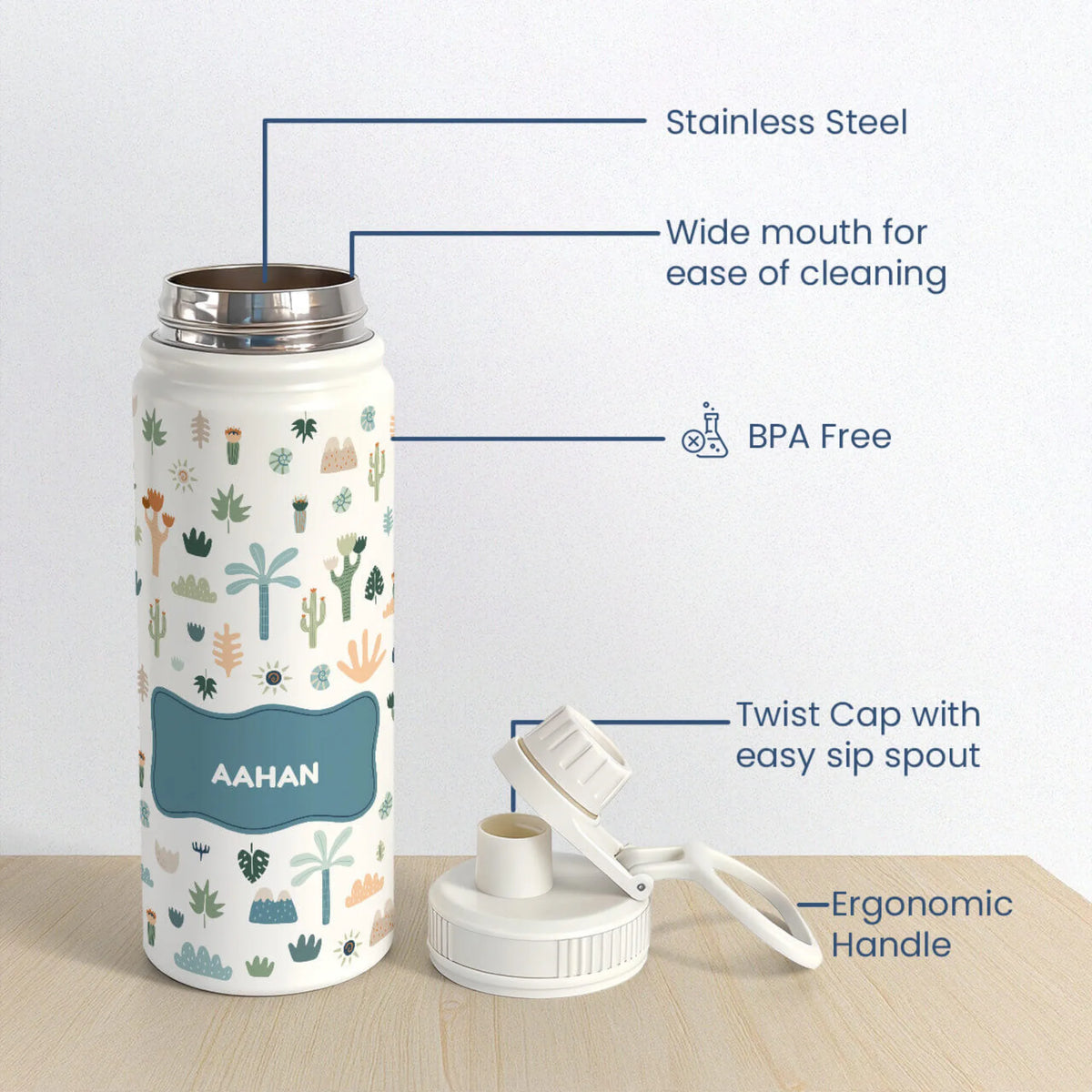 Personalised Nature & I Water Bottle (Hydro) 600 ML - image 6
