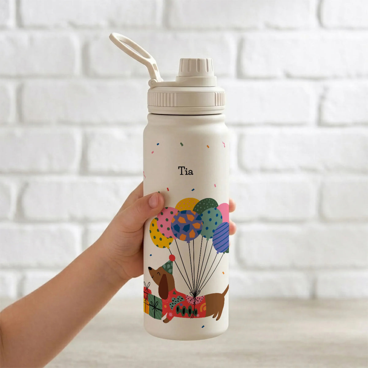 Personalised Paw Party Water Bottle (Hydro) 600 ML - image 5