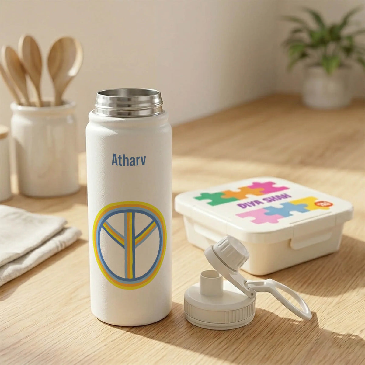 Personalised Peace Water Bottle (Hydro) 600 ML - image 4