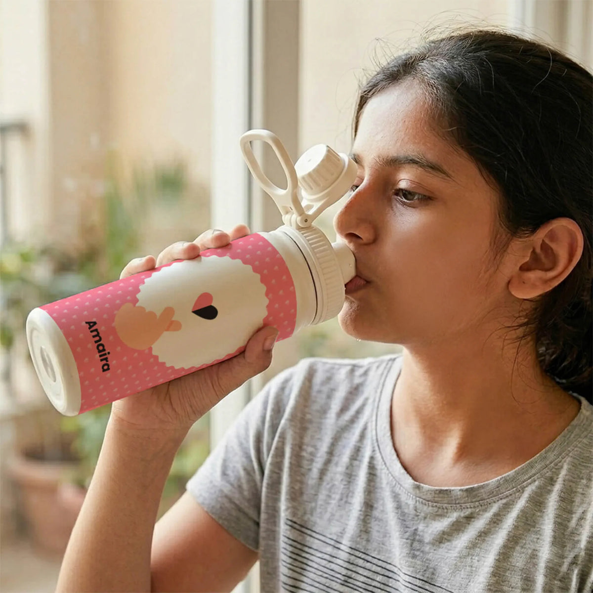 Personalised Pop Heart Insulated Water Bottle (Hydro) 600 ML - image 2
