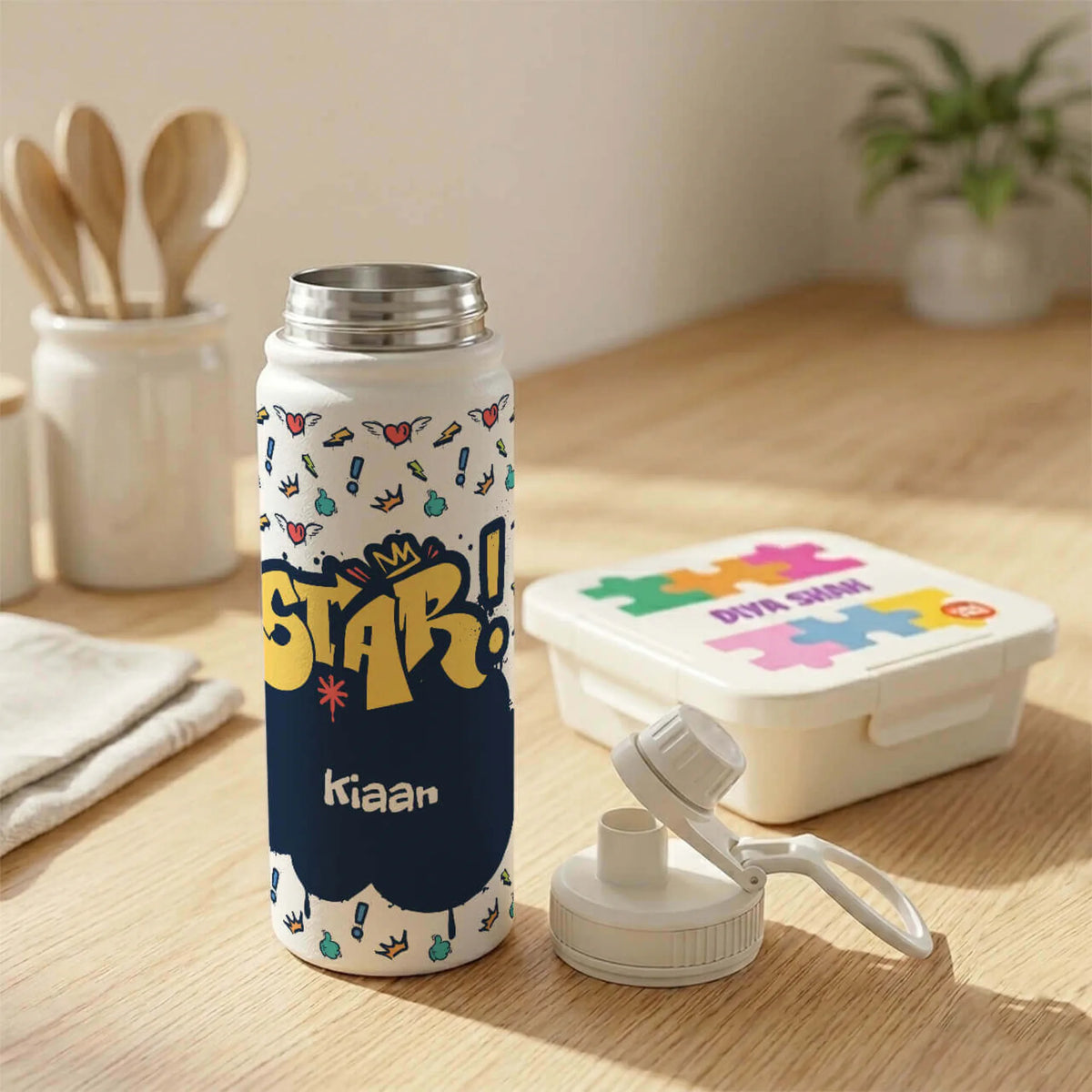 Personalised Rising Stars Insulated Water Bottle (Hydro) 600 ML - image 4
