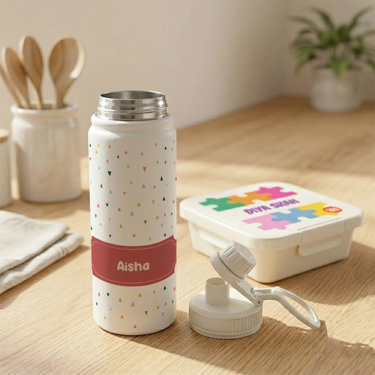 Personalised Triangle Tango Insulated Water Bottle (Hydro) 600 ML - image 4