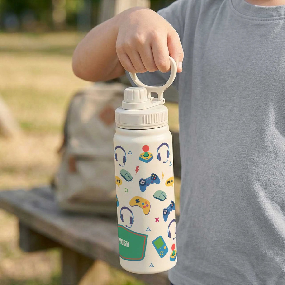 Personalised Video Game Insulated Water Bottle (Hydro) 600 ML - image 3