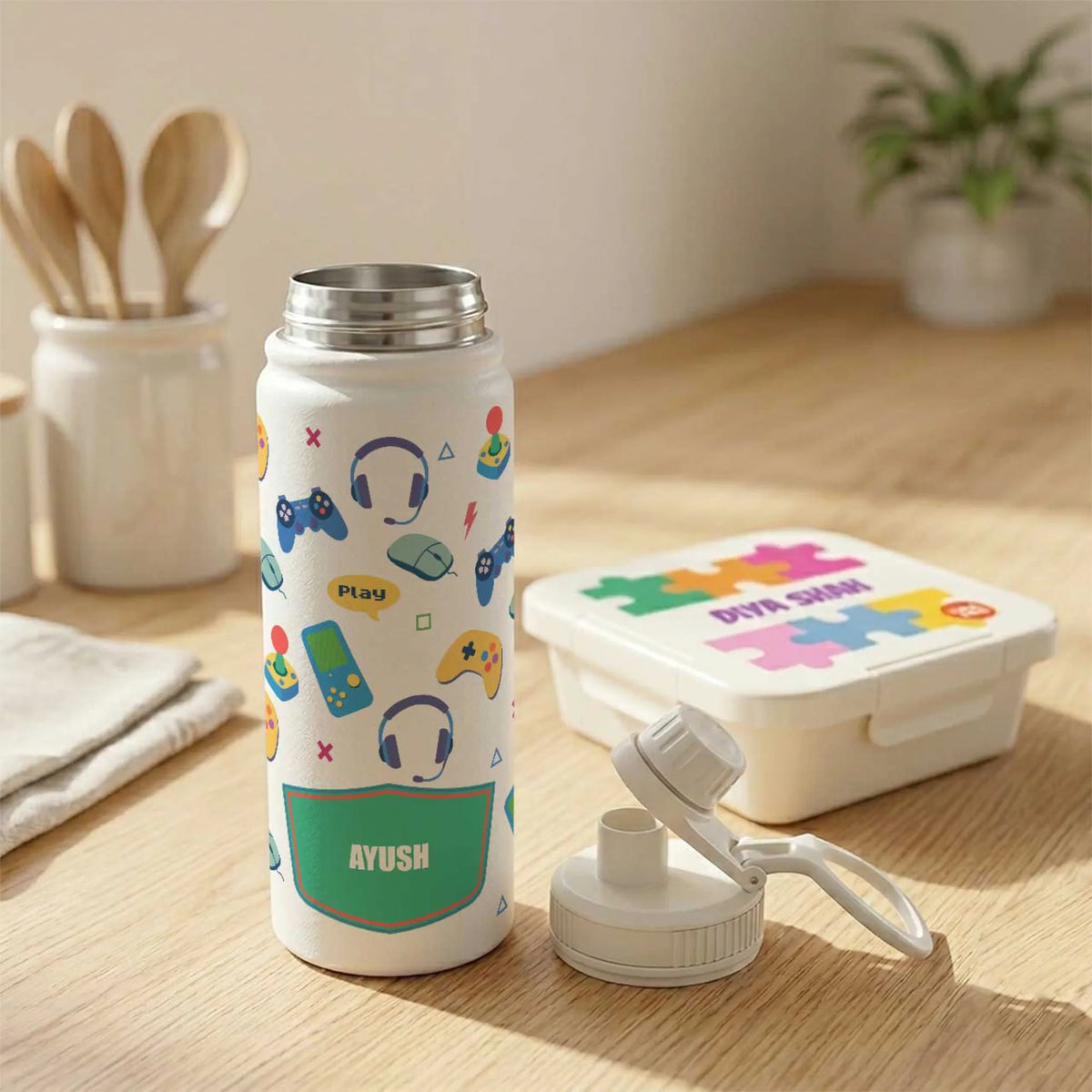 Personalised Video Game Insulated Water Bottle (Hydro) 600 ML - image 4
