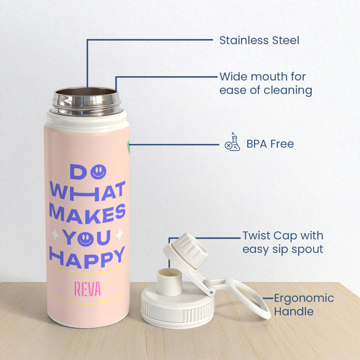 Personalised You Do You Water Bottle (Hydro) 600 ML - image 6