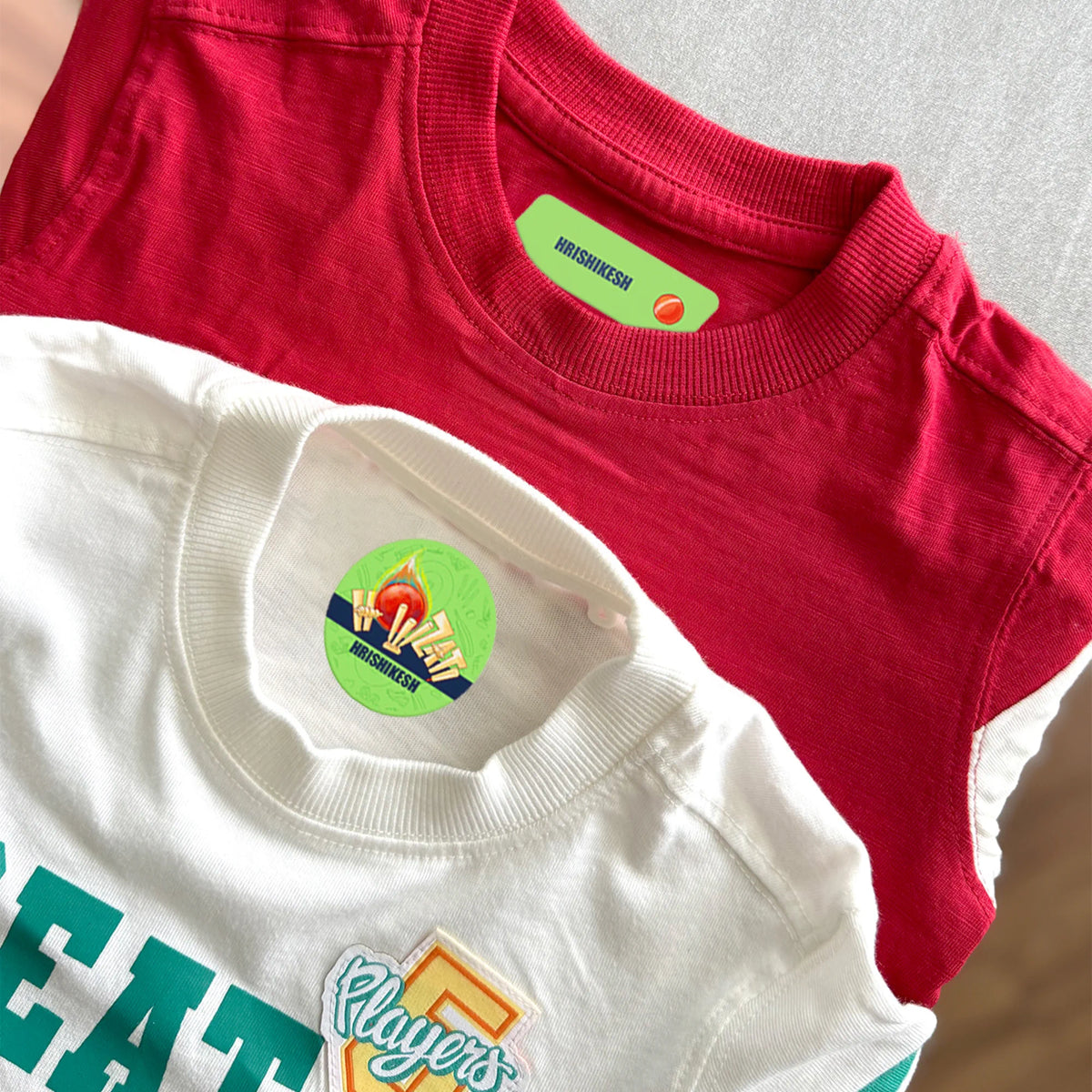 Personalised Cricket Buzz Iron-On Name Labels for Clothes - image 2