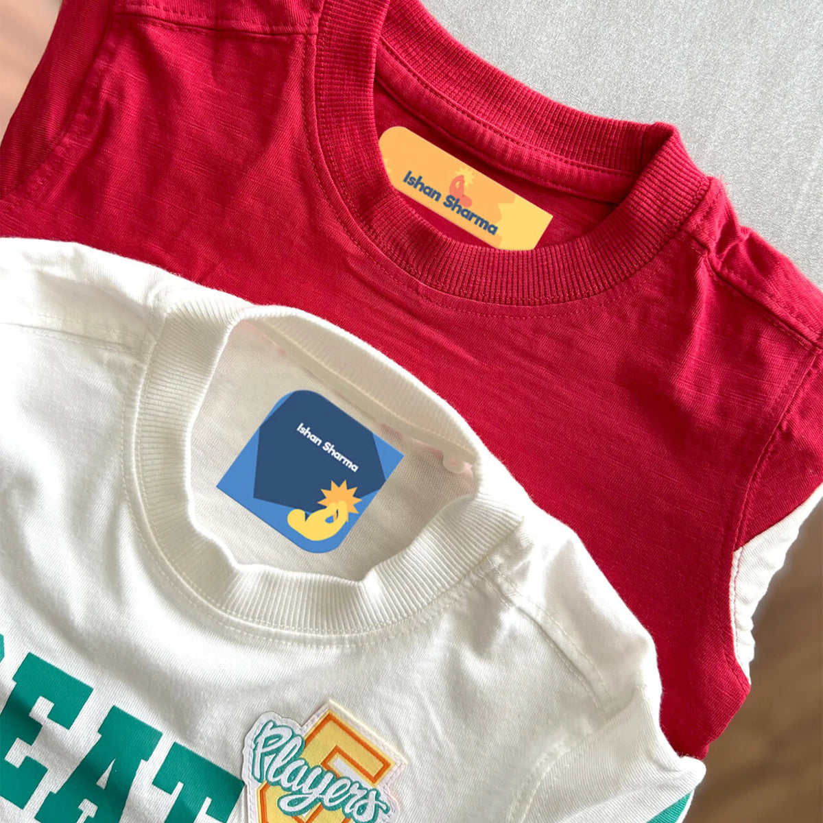 Personalised Emoji Moves Iron-On Name Labels for Clothes - image 2