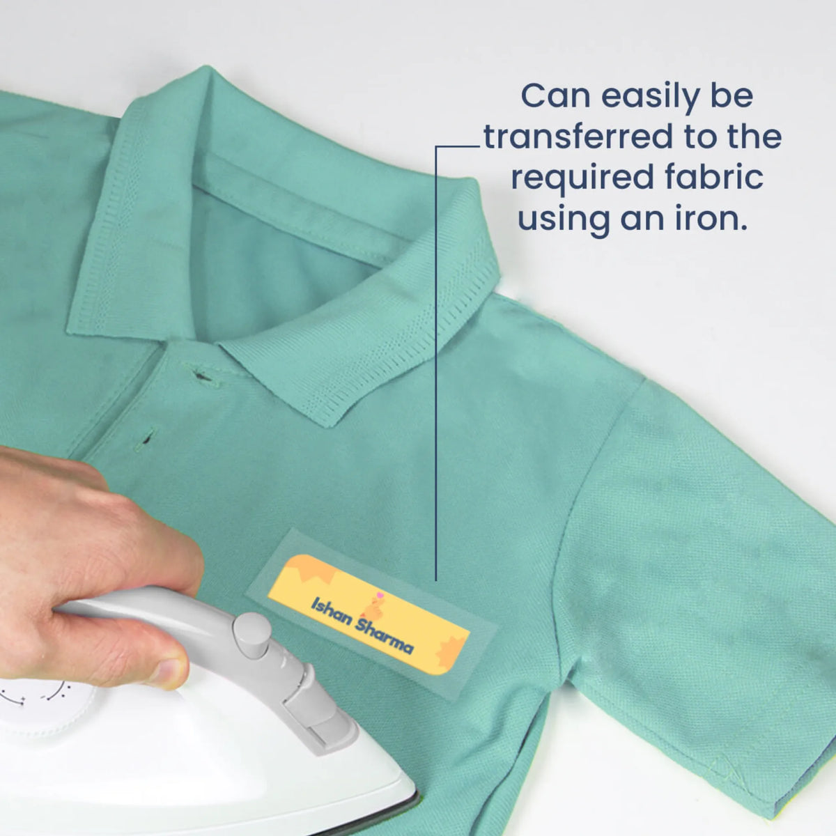 Personalised Emoji Moves Iron-On Name Labels for Clothes - image 4