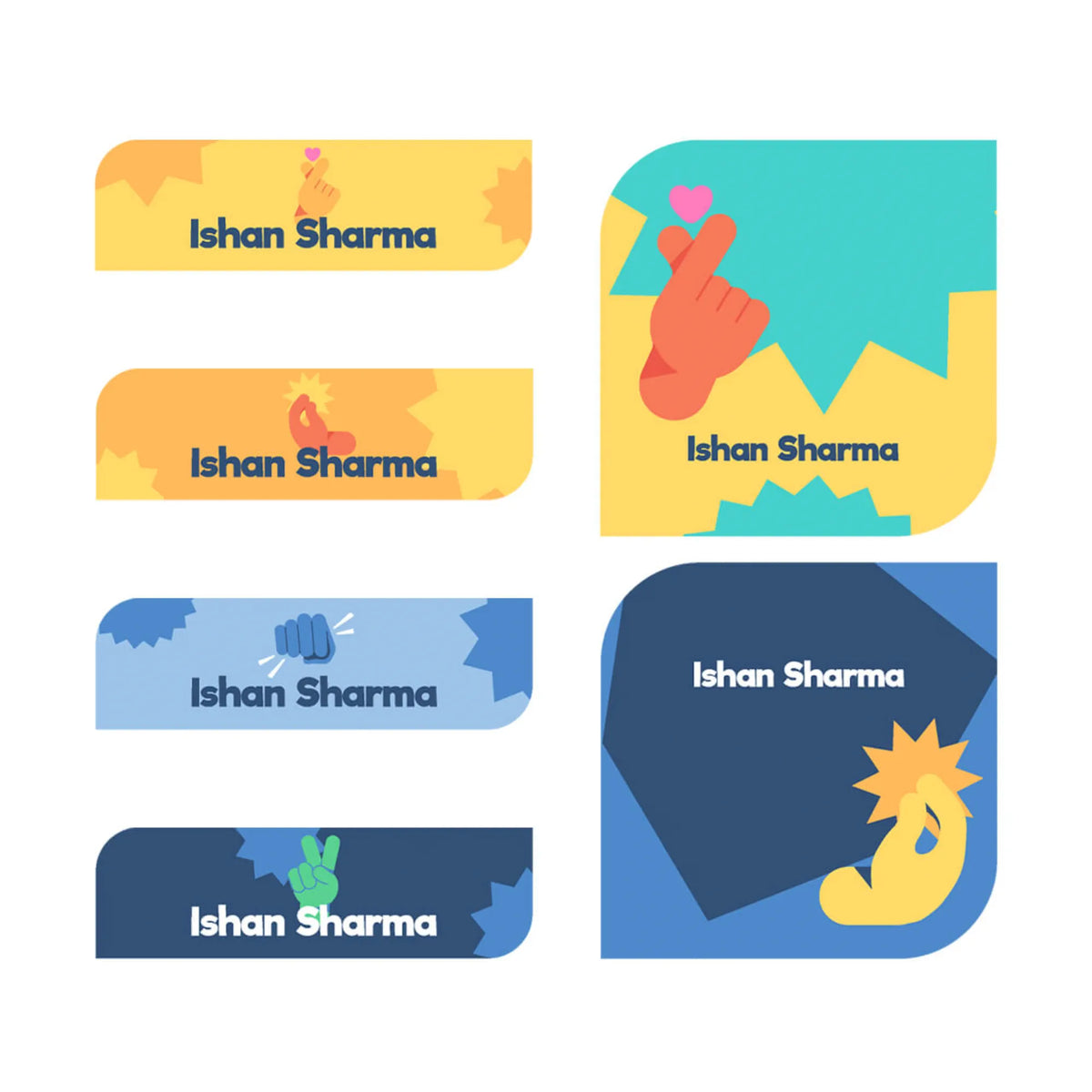 Personalised Emoji Moves Iron-On Name Labels for Clothes - image 1