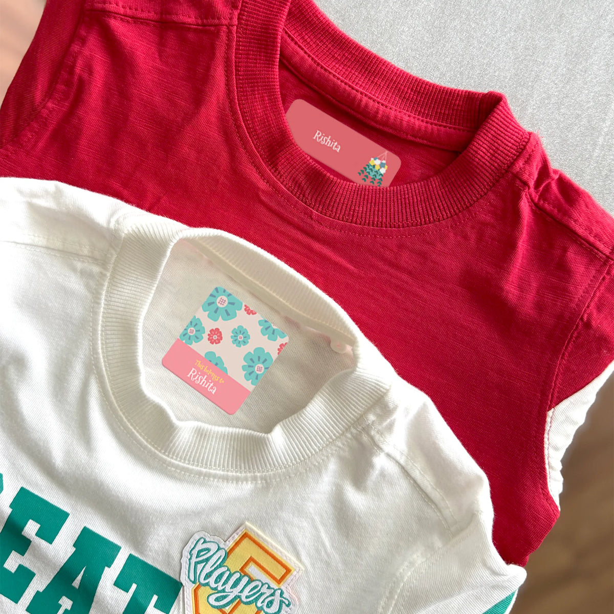 Personalised Enchanted Garden Iron-On Name Labels for Clothes - image 2