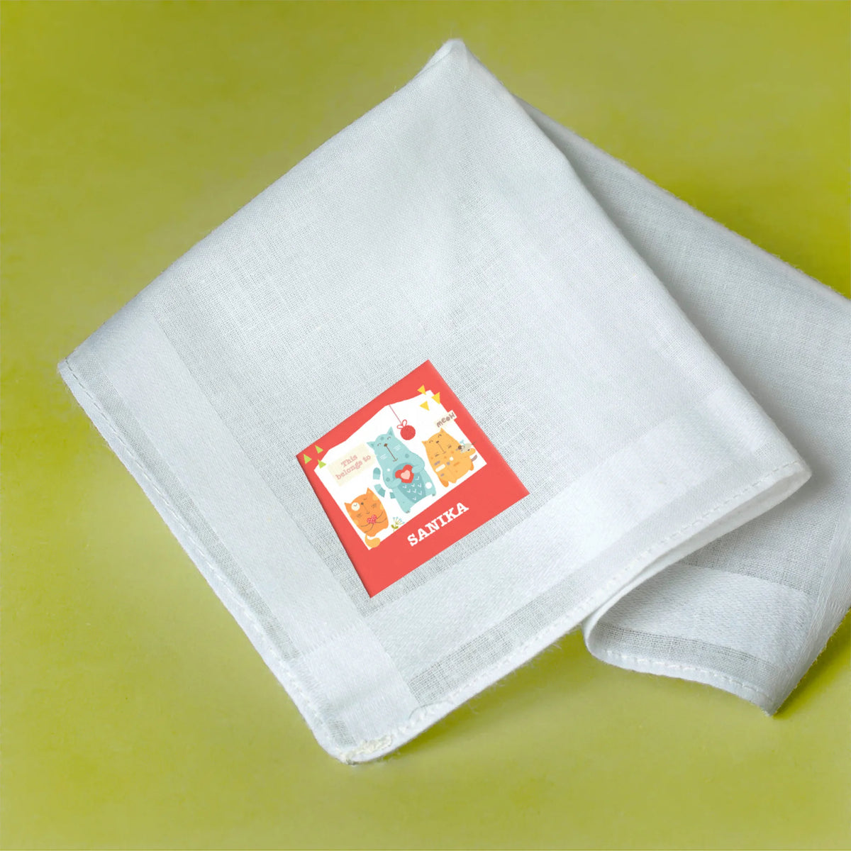 Personalised Kitty Cat Iron-On Name Labels for Clothes - image 3