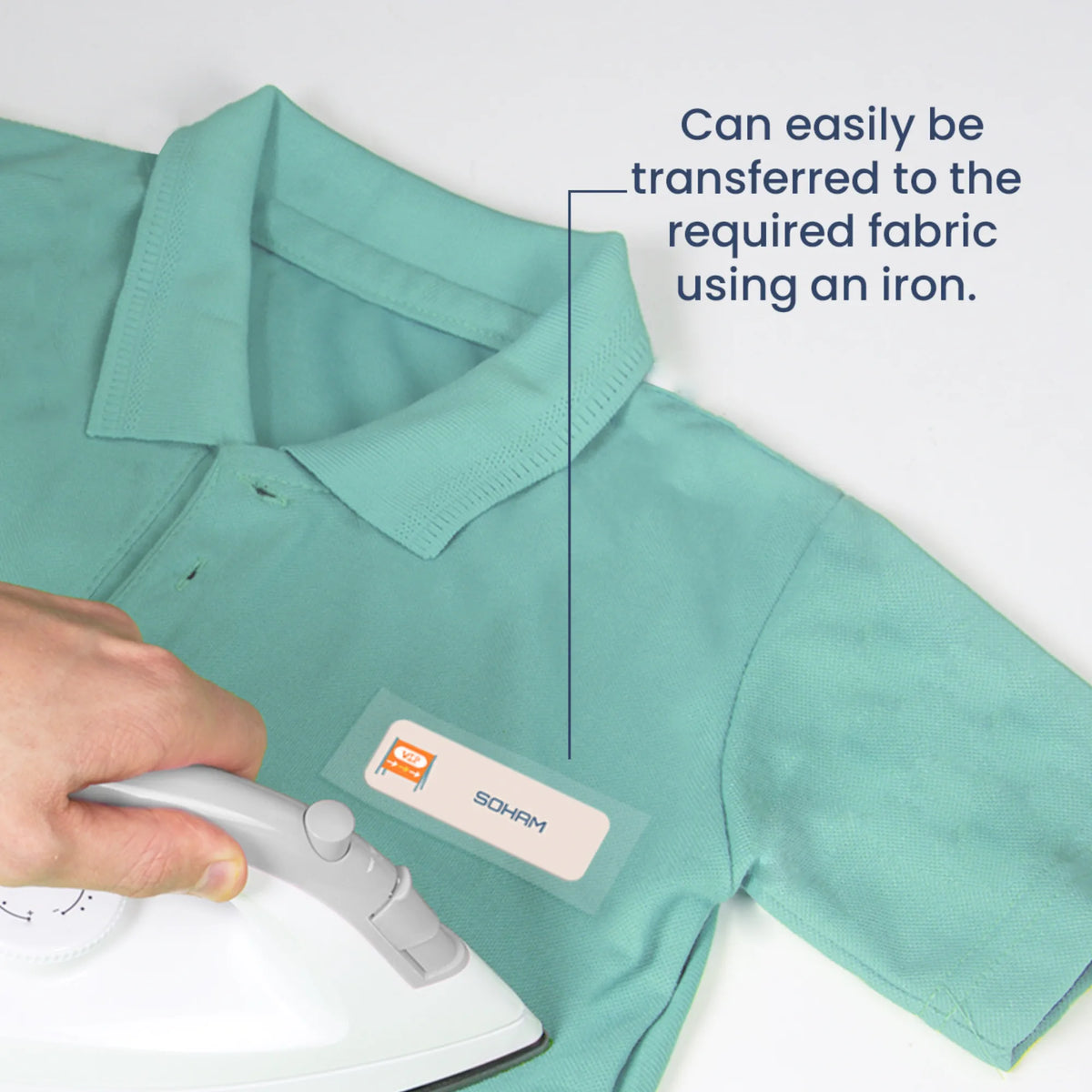 Personalised Let's Build Iron-On Name Labels for Clothes - image 4